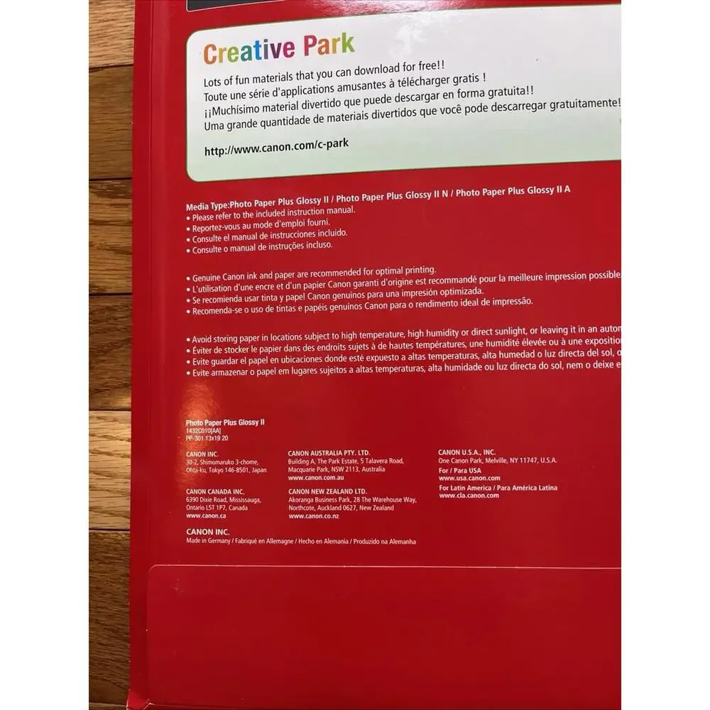 Canon Photo Paper Plus Glossy II 5